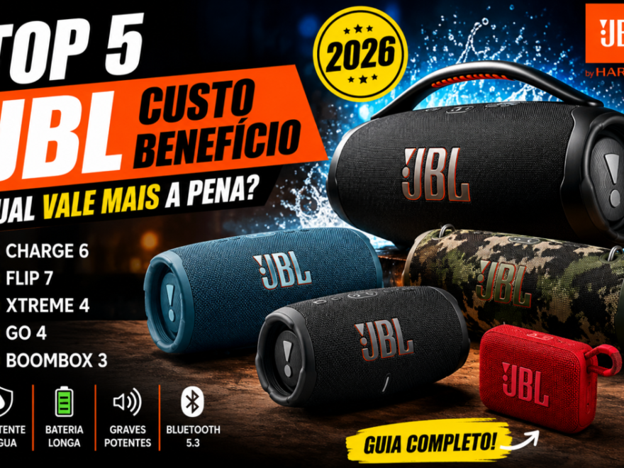 Ranking das 5 Melhores JBL Custo-Benefício em 2026 JBL