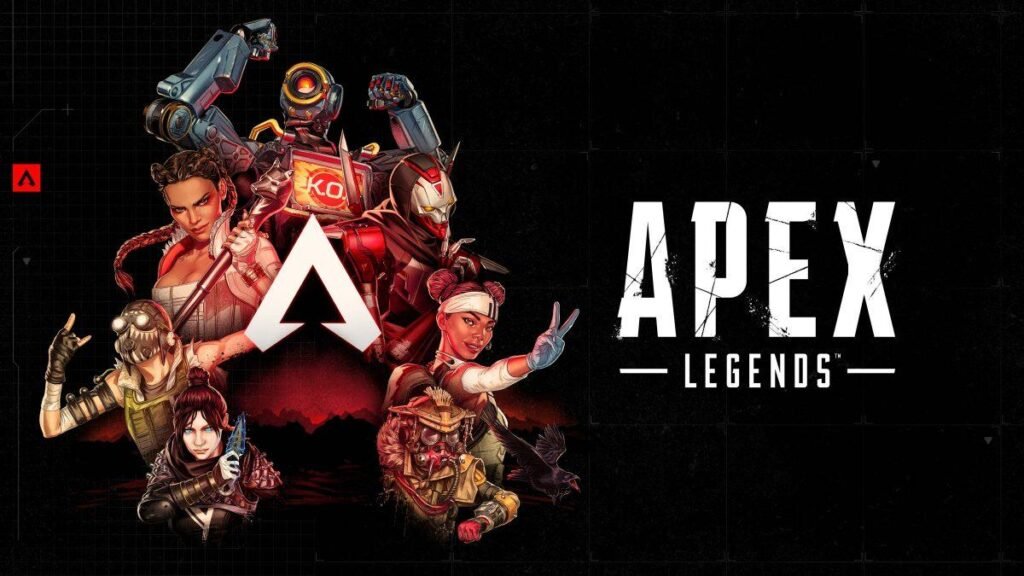 Os 15 Melhores Jogos Grátis para PC em 2026: Guia Completo Para Escolher o Jogo Ideal Apex Legends com diferentes Lendas reunidas em uma arte oficial do jogo.