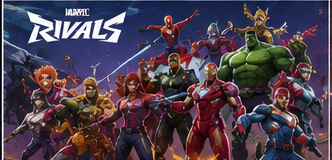 Os 15 Melhores Jogos Grátis para PC em 2026: Guia Completo Para Escolher o Jogo Ideal Banner oficial de Marvel Rivals com diversos heróis e vilões da Marvel reunidos para uma batalha.