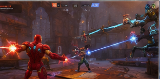 Os 15 Melhores Jogos Grátis para PC em 2026: Guia Completo Para Escolher o Jogo Ideal Gameplay de Marvel Rivals mostrando diferentes heróis utilizando habilidades especiais em combate.