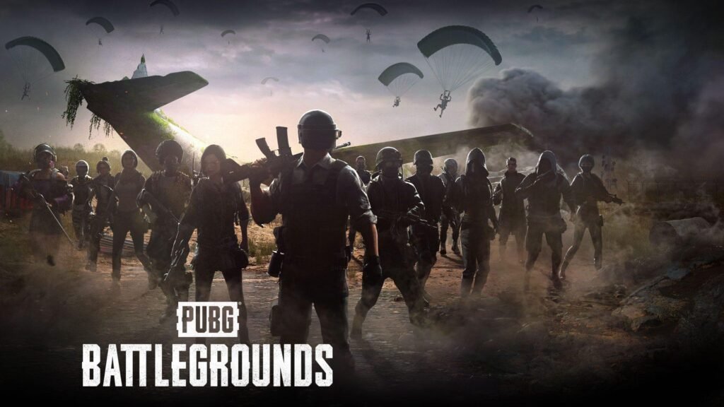Os 15 Melhores Jogos Grátis para PC em 2026: Guia Completo Para Escolher o Jogo Ideal Banner oficial de PUBG: Battlegrounds mostrando personagens equipados para uma partida.