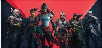 Os 15 Melhores Jogos Grátis para PC em 2026: Guia Completo Para Escolher o Jogo Ideal Banner oficial mostrando diferentes agentes de Valorant em posição de combate.