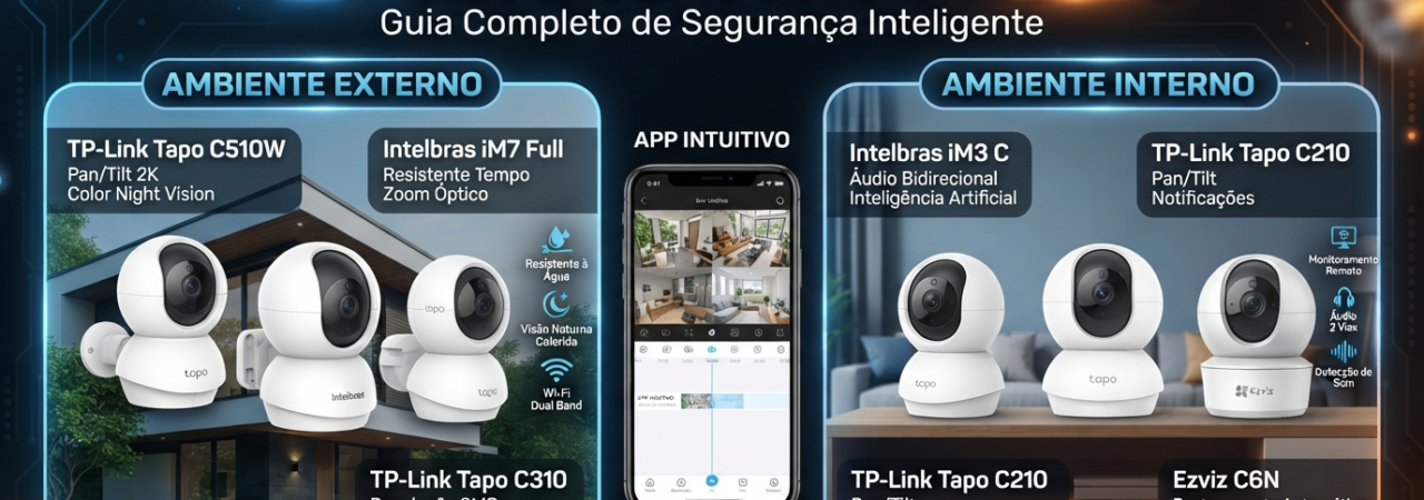 As 10 Melhores Câmeras Wi-Fi para Segurança Residencial em 2026 banner