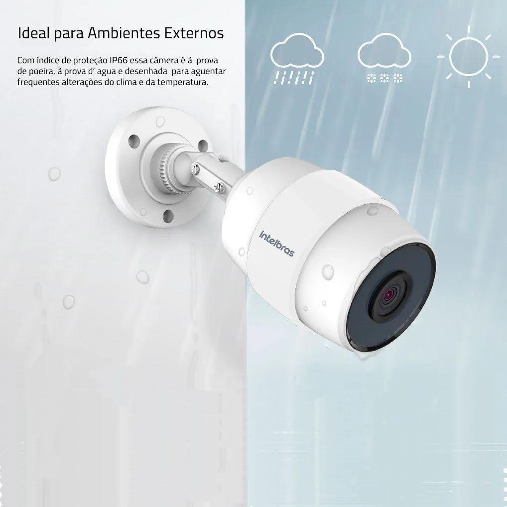 As 10 Melhores Câmeras Wi-Fi para Segurança Residencial em 2026 Imagem sugerida: Intelbras Mibo iC5 instalada em um corredor residencial.